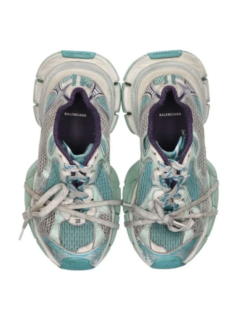 Balenciaga Suri Ca 38 Sneaker Gray- Light Blue - Picture 4 of 5